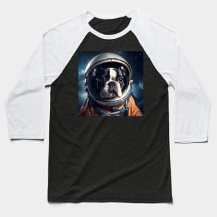 Astro Dog - Boston Terrier Baseball T-Shirt